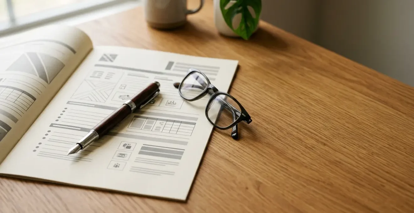 Document de contrat d'assurance avec stylo et lunettes symbolisant les obligations contractuelles