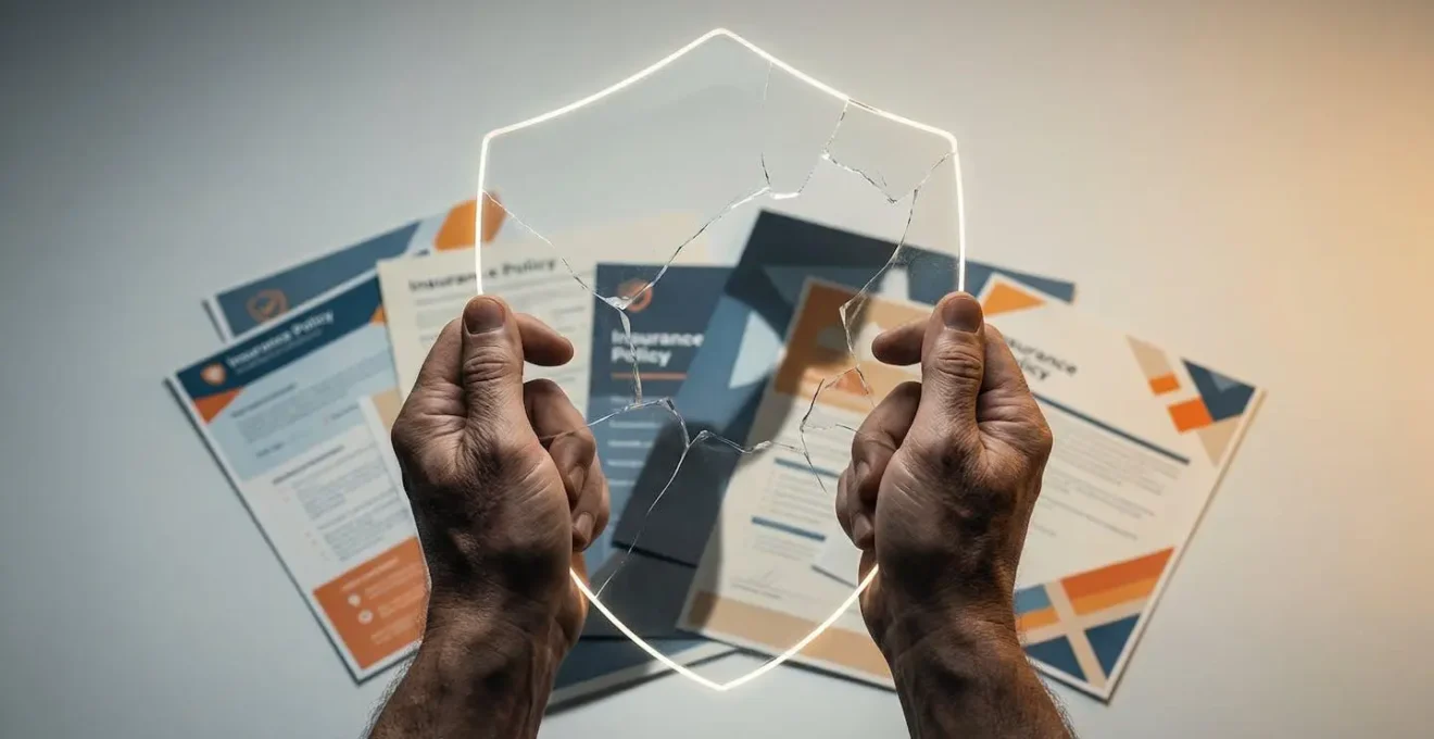 Concept d'exclusions contractuelles en assurance illustrant les limites de couverture
