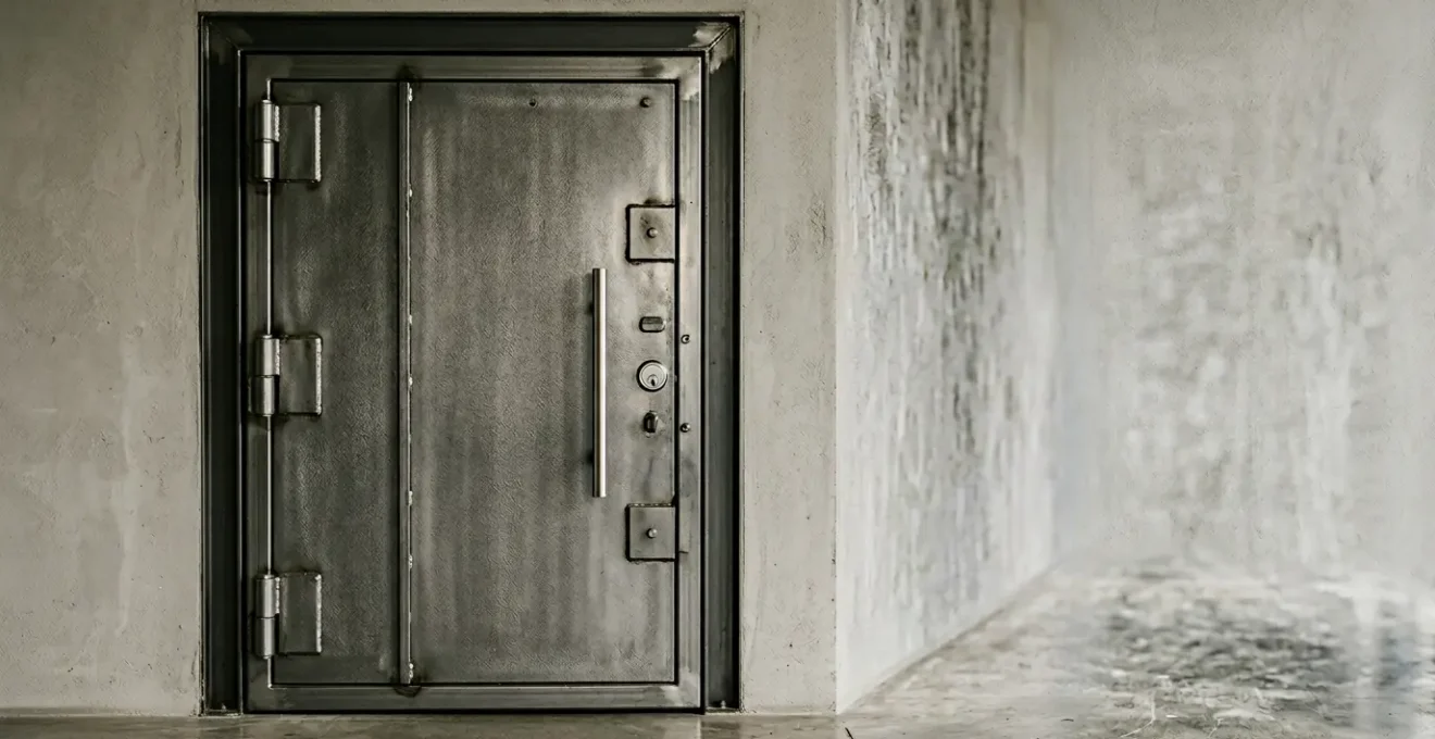Porte d'entrée blindée moderne et sécurisée avec serrure multipoints pour protection contre le cambriolage