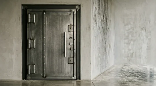 Porte d'entrée blindée moderne et sécurisée avec serrure multipoints pour protection contre le cambriolage